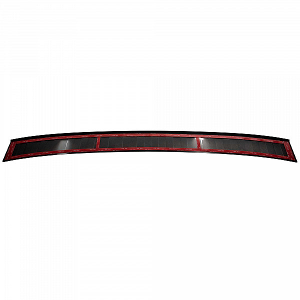 Stainless Steel Rear Bumper Protector Compatible With Volkswagen T-Roc 11.2017-> Rearguard, Tailored Fit Bumper Guard,  Loading Edge Protector- Colour Matte Black Powdercoated Stainless Steel