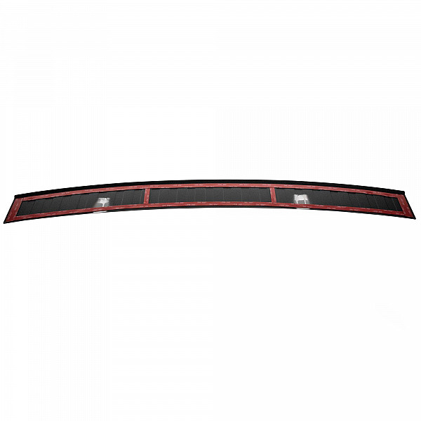 Stainless Steel Rear Bumper Protector Compatible With BMW 5 series Touring (Estate) G31 (not for M Sport) 06.2017-06.2020 Rearguard, Tailored Fit Bumper Guard,  Loading Edge Protector- Colour Matte Black Powdercoated Stainless Steel