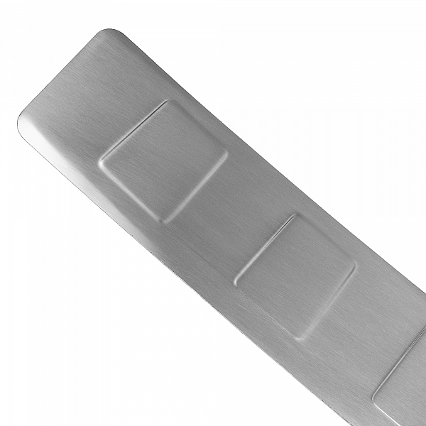 Stainless Steel Rear Bumper Protector Compatible With Mercedes Benz GLC (also for AMG) 09.2015-04.2019 Rearguard, Tailored Fit Bumper Guard,  Loading Edge Protector- Colour Brushed Stainless Steel