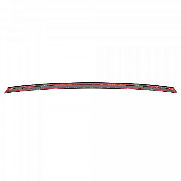 Stainless Steel Rear Bumper Protector Compatible With Peugeot 3008 10.2016-11.2023 Rearguard, Tailored Fit Bumper Guard,  Loading Edge Protector- Colour Dark Grey Brushed Stainless Steel