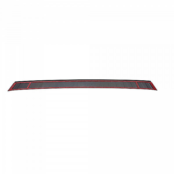 Stainless Steel Rear Bumper Protector Compatible With Volkswagen ID.BUZZ 10.2022-> Rearguard, Tailored Fit Bumper Guard,  Loading Edge Protector- Colour Dark Grey Brushed Stainless Steel
