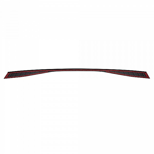Stainless Steel Rear Bumper Protector Compatible With Toyota BZ4X 06.2022-> Rearguard, Tailored Fit Bumper Guard,  Loading Edge Protector- Colour Matte Black Powdercoated Stainless Steel