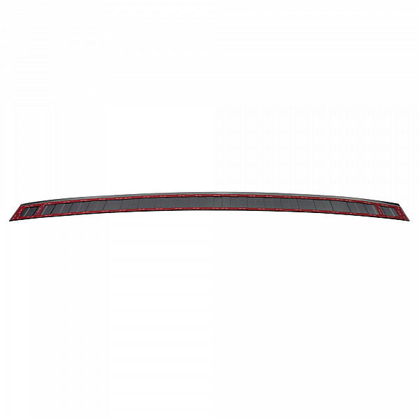Stainless Steel Rear Bumper Protector Compatible With BMW X5 G05 with M Sport 11.2018-> (only for M Sport) Rearguard, Tailored Fit Bumper Guard,  Loading Edge Protector- Colour Black Mirror Stainless Steel (Black Chrome)