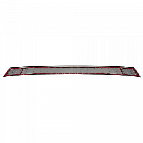 Stainless Steel Rear Bumper Protector Compatible With Volkswagen ID.BUZZ 10.2022-> Rearguard, Tailored Fit Bumper Guard,  Loading Edge Protector- Colour Brushed Stainless Steel