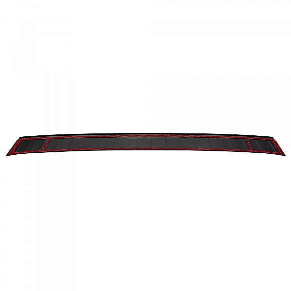 Stainless Steel Rear Bumper Protector Compatible With Volkswagen ID.BUZZ 10.2022-> Rearguard, Tailored Fit Bumper Guard,  Loading Edge Protector- Colour Black Mirror Stainless Steel (Black Chrome)