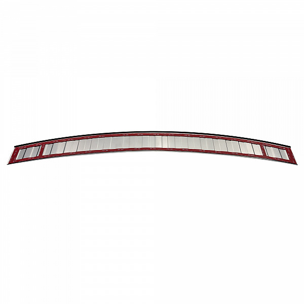 Stainless Steel Rear Bumper Protector Compatible With Opel Zafira Tourer (C) 01.2012-06.2019 Rearguard, Tailored Fit Bumper Guard,  Loading Edge Protector- Colour Polished Stainless Steel (Chrome)