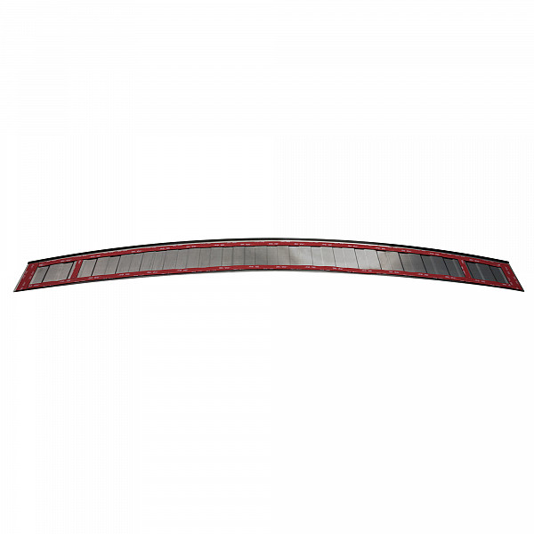 Stainless Steel Rear Bumper Protector Compatible With Opel Zafira Tourer (C) 01.2012-06.2019 Rearguard, Tailored Fit Bumper Guard,  Loading Edge Protector- Colour Black Mirror Stainless Steel (Black Chrome)