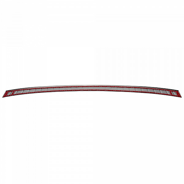Stainless Steel Rear Bumper Protector Compatible With Dacia Jogger 03.2022-> Rearguard, Tailored Fit Bumper Guard,  Loading Edge Protector- Colour Brushed Stainless Steel