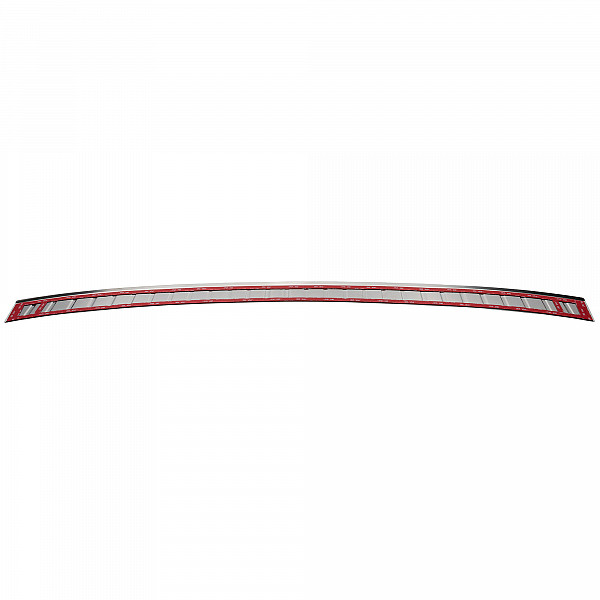 Stainless Steel Rear Bumper Protector Compatible With Dacia Jogger 03.2022-> Rearguard, Tailored Fit Bumper Guard,  Loading Edge Protector- Colour Polished Stainless Steel (Chrome)