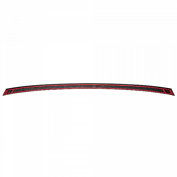 Stainless Steel Rear Bumper Protector Compatible With Dacia Jogger 03.2022-> Rearguard, Tailored Fit Bumper Guard,  Loading Edge Protector- Colour Matte Black Powdercoated Stainless Steel