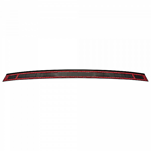 Stainless Steel Rear Bumper Protector Compatible With Peugeot 308 SW Estate 06.2022-> Rearguard, Tailored Fit Bumper Guard,  Loading Edge Protector- Colour Matte Black Powdercoated Stainless Steel