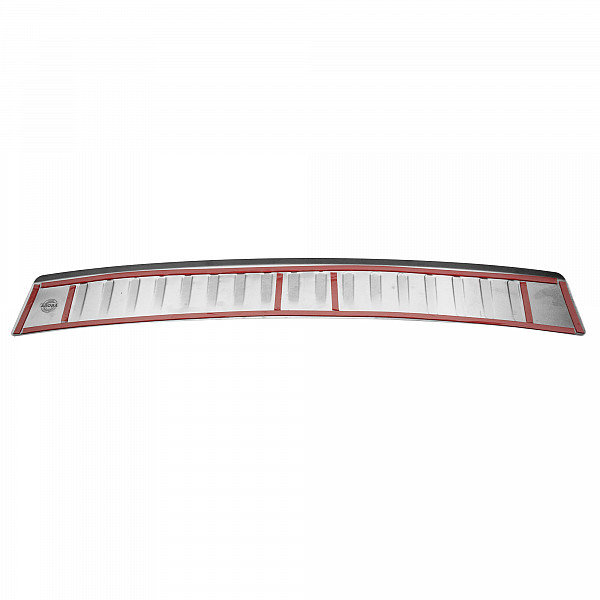 Stainless Steel Rear Bumper Protector Compatible With MINI Cooper, Cooper S, JCW, 3 doors & Coupe R56 & R58 11.2006-05.2015 Rearguard, Tailored Fit Bumper Guard,  Loading Edge Protector- Colour Dark Grey Brushed Stainless Steel