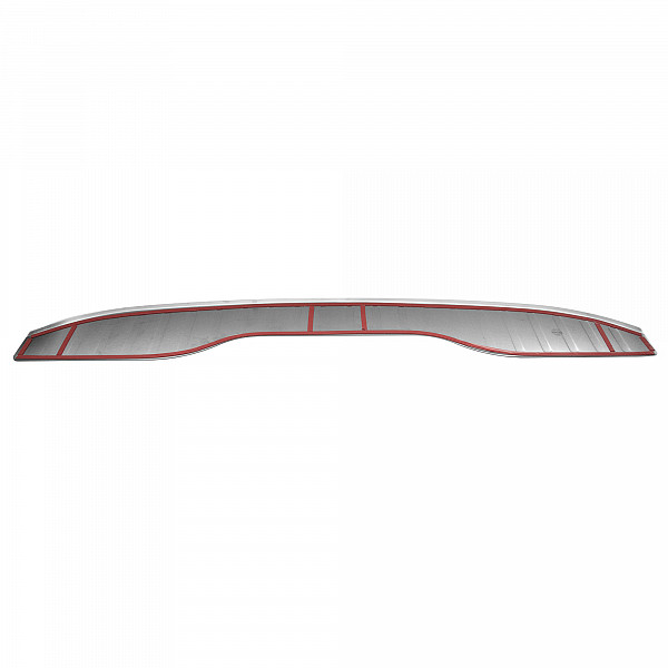 Stainless Steel Rear Bumper Protector Compatible With Ford S-Max 05.2006-08.2015 Rearguard, Tailored Fit Bumper Guard,  Loading Edge Protector- Colour Dark Grey Brushed Stainless Steel
