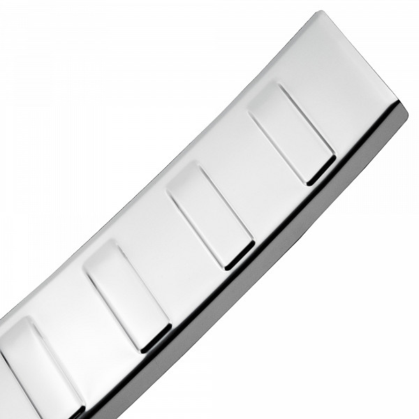 Stainless Steel Rear Bumper Protector Compatible With Audi A4 Avant (Estate) B9 10.2015-> Rearguard, Tailored Fit Bumper Guard,  Loading Edge Protector- Colour Polished Stainless Steel (Chrome)
