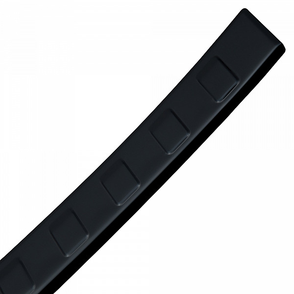 Stainless Steel Rear Bumper Protector Compatible With Volvo XC90 02.2015-> Rearguard, Tailored Fit Bumper Guard,  Loading Edge Protector- Colour Black Mirror Stainless Steel (Black Chrome)