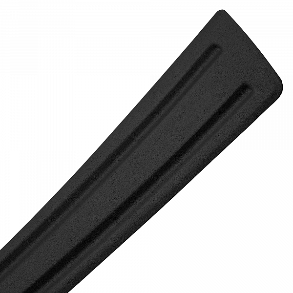 Stainless Steel Rear Bumper Protector Compatible With Volvo XC40 02.2018-> Rearguard, Tailored Fit Bumper Guard,  Loading Edge Protector- Colour Matte Black Powdercoated Stainless Steel