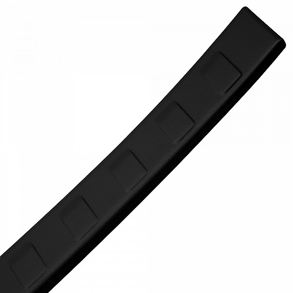 Stainless Steel Rear Bumper Protector Compatible With Volvo XC90 02.2015-> Rearguard, Tailored Fit Bumper Guard,  Loading Edge Protector- Colour Matte Black Powdercoated Stainless Steel