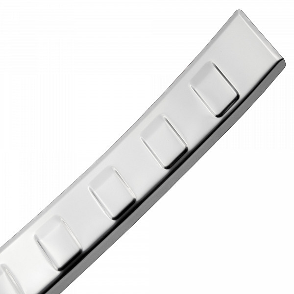 Stainless Steel Rear Bumper Protector Compatible With Volvo XC90 02.2015-> Rearguard, Tailored Fit Bumper Guard,  Loading Edge Protector- Colour Polished Stainless Steel (Chrome)