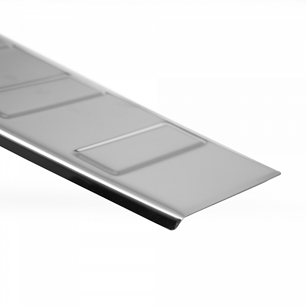 Stainless Steel Rear Bumper Protector Compatible With Volkswagen T6.1 Multivan, Transporter, California, Caravelle 10.2019-04.2024 Rearguard, Tailored Fit Bumper Guard,  Loading Edge Protector- Colour Polished Stainless Steel (Chrome)