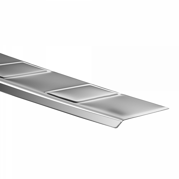 Stainless Steel Rear Bumper Protector Compatible With Volkswagen Tiguan Allspace 04.2016-08.2024 Rearguard, Tailored Fit Bumper Guard,  Loading Edge Protector- Colour Polished Stainless Steel (Chrome)