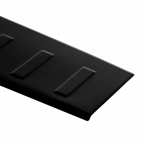 Stainless Steel Rear Bumper Protector Compatible With Mercedes Benz V Class & Vito 05.2014-> Rearguard, Tailored Fit Bumper Guard,  Loading Edge Protector- Colour Matte Black Powdercoated Stainless Steel