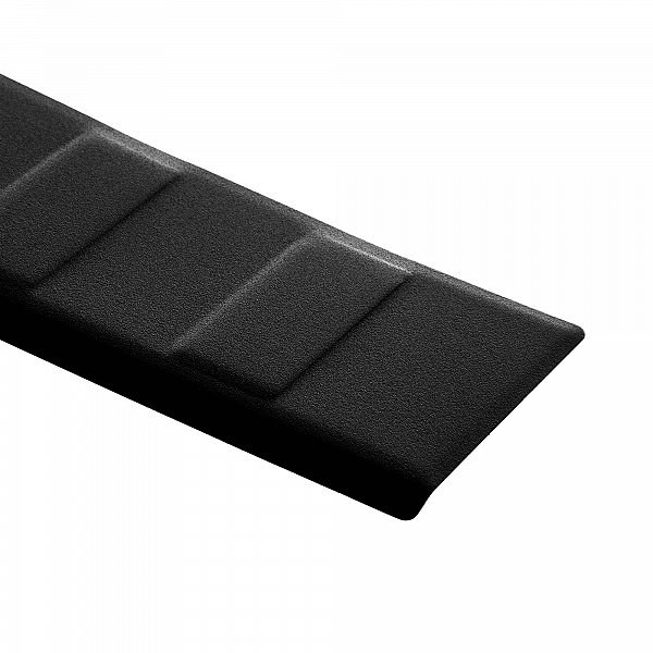 Stainless Steel Rear Bumper Protector Compatible With Mercedes Benz GLC (also for AMG) 09.2015-04.2019 Rearguard, Tailored Fit Bumper Guard,  Loading Edge Protector- Colour Matte Black Powdercoated Stainless Steel