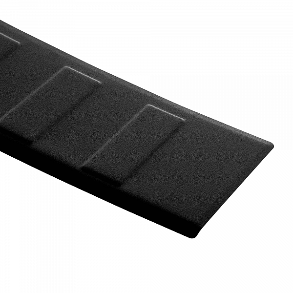 Stainless Steel Rear Bumper Protector Compatible With Volkswagen Touran (2. Generation Typ 5T) 09.2015-> Rearguard, Tailored Fit Bumper Guard,  Loading Edge Protector- Colour Matte Black Powdercoated Stainless Steel