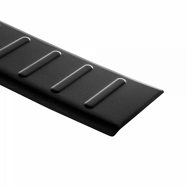 Stainless Steel Rear Bumper Protector Compatible With Peugeot 308 SW (Estate) 03.2014-06.2021 Rearguard, Tailored Fit Bumper Guard,  Loading Edge Protector- Colour Matte Black Powdercoated Stainless Steel