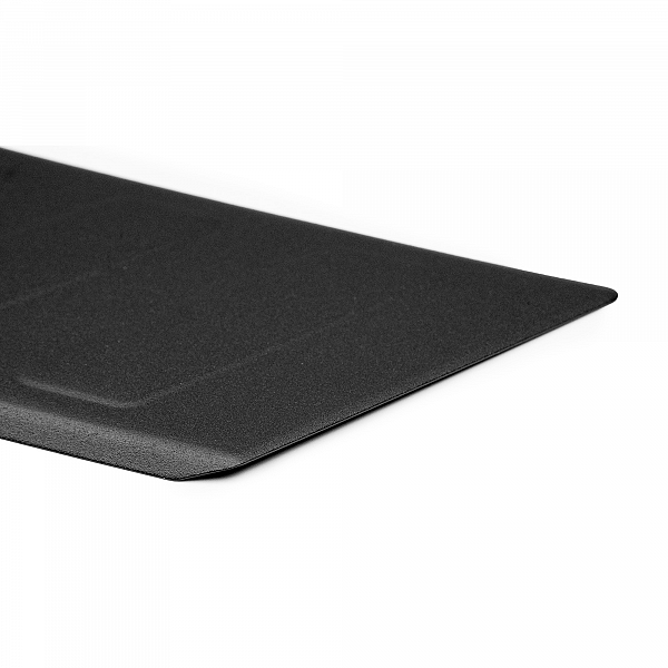 Stainless Steel Rear Bumper Protector Compatible With Opel Mokka II 01.2021-> Rearguard, Tailored Fit Bumper Guard,  Loading Edge Protector- Colour Matte Black Powdercoated Stainless Steel