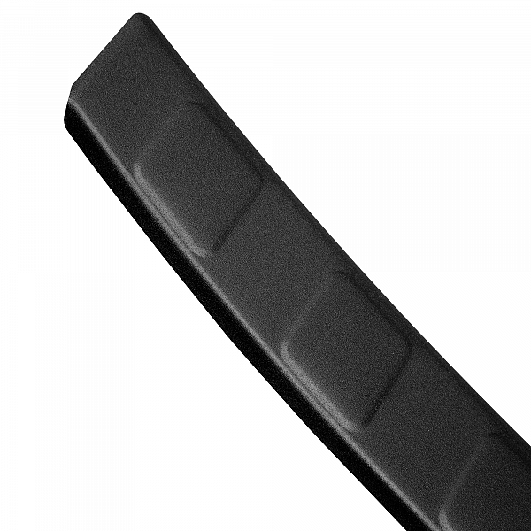 Stainless Steel Rear Bumper Protector Compatible With Volkswagen ID.3 09.2020-> Rearguard, Tailored Fit Bumper Guard,  Loading Edge Protector- Colour Matte Black Powdercoated Stainless Steel