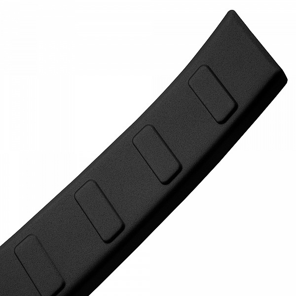 Stainless Steel Rear Bumper Protector Compatible With Jaguar F-Pace 01.2016-> Rearguard, Tailored Fit Bumper Guard,  Loading Edge Protector- Colour Matte Black Powdercoated Stainless Steel