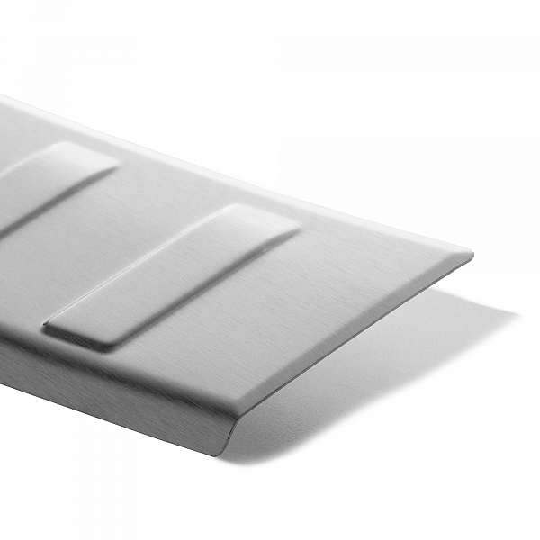 Stainless Steel Rear Bumper Protector Compatible With Audi A4 Avant (Estate) B9 10.2015-> Rearguard, Tailored Fit Bumper Guard,  Loading Edge Protector- Colour Brushed Stainless Steel