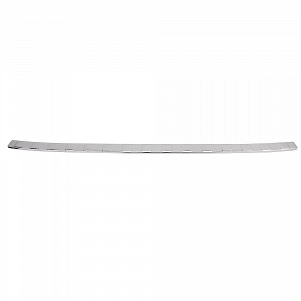 Stainless Steel Rear Bumper Protector Compatible With Volkswagen ID.3 09.2020-> Rearguard, Tailored Fit Bumper Guard,  Loading Edge Protector- Colour Polished Stainless Steel (Chrome)