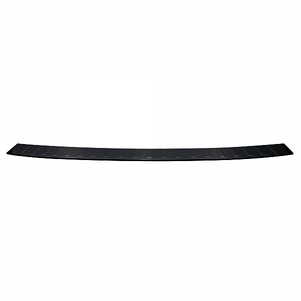 Stainless Steel Rear Bumper Protector Compatible With Volkswagen T6.1 Multivan, Transporter, California, Caravelle 10.2019-04.2024 Rearguard, Tailored Fit Bumper Guard,  Loading Edge Protector- Colour Black Mirror Stainless Steel (Black Chr