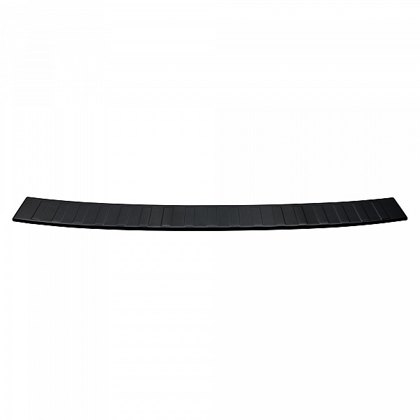 Stainless Steel Rear Bumper Protector Compatible With Volkswagen Touran (2. Generation Typ 5T) 09.2015-> Rearguard, Tailored Fit Bumper Guard,  Loading Edge Protector- Colour Black Mirror Stainless Steel (Black Chrome)