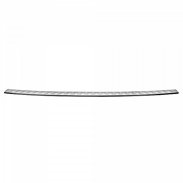 Stainless Steel Rear Bumper Protector Compatible With Kia Ceed Sportswagon (Estate) 09.2018-> Rearguard, Tailored Fit Bumper Guard,  Loading Edge Protector- Colour Polished Stainless Steel (Chrome)