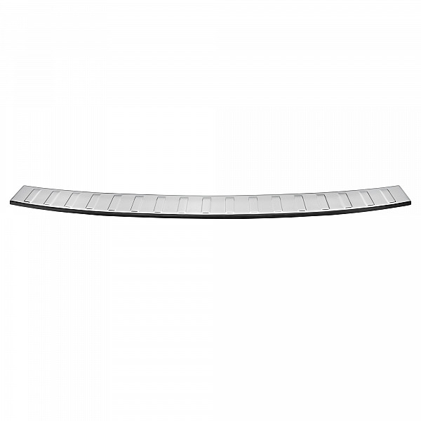 Stainless Steel Rear Bumper Protector Compatible With Audi A4 Avant (Estate) B9 10.2015-> Rearguard, Tailored Fit Bumper Guard,  Loading Edge Protector- Colour Polished Stainless Steel (Chrome)