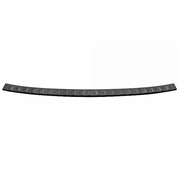 Stainless Steel Rear Bumper Protector Compatible With Volvo XC90 02.2015-> Rearguard, Tailored Fit Bumper Guard,  Loading Edge Protector- Colour Dark Grey Brushed Stainless Steel