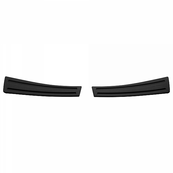 Stainless Steel Rear Bumper Protector Compatible With Volvo XC40 02.2018-> Rearguard, Tailored Fit Bumper Guard,  Loading Edge Protector- Colour Matte Black Powdercoated Stainless Steel