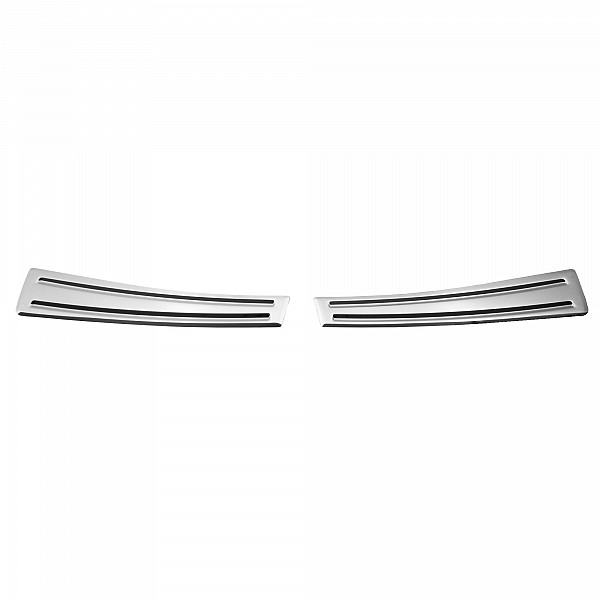 Stainless Steel Rear Bumper Protector Compatible With Volvo XC40 02.2018-> Rearguard, Tailored Fit Bumper Guard,  Loading Edge Protector- Colour Polished Stainless Steel (Chrome)