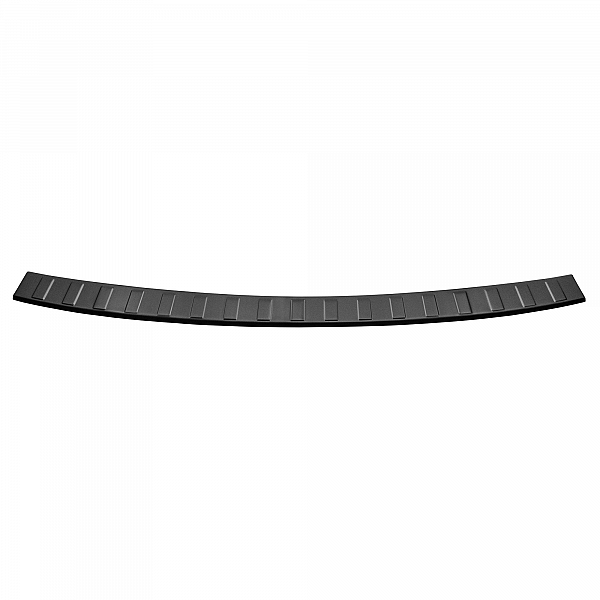 Stainless Steel Rear Bumper Protector Compatible With Volvo XC60 07.2017-> Rearguard, Tailored Fit Bumper Guard,  Loading Edge Protector- Colour Dark Grey Brushed Stainless Steel