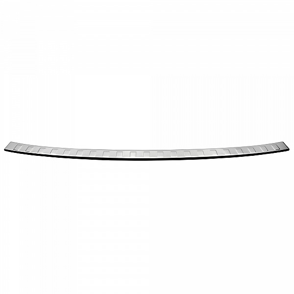 Stainless Steel Rear Bumper Protector Compatible With Volvo XC90 02.2015-> Rearguard, Tailored Fit Bumper Guard,  Loading Edge Protector- Colour Polished Stainless Steel (Chrome)