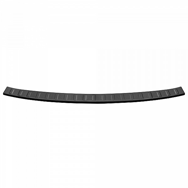 Stainless Steel Rear Bumper Protector Compatible With Jaguar F-Pace 01.2016-> Rearguard, Tailored Fit Bumper Guard,  Loading Edge Protector- Colour Dark Grey Brushed Stainless Steel