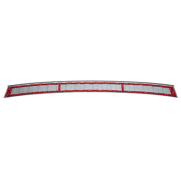 Stainless Steel Rear Bumper Protector Compatible With Volkswagen Touran (2. Generation Typ 5T) 09.2015-> Rearguard, Tailored Fit Bumper Guard,  Loading Edge Protector- Colour Brushed Stainless Steel