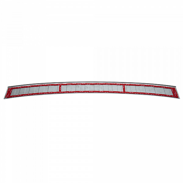 Stainless Steel Rear Bumper Protector Compatible With Volkswagen T-Roc 11.2017-> Rearguard, Tailored Fit Bumper Guard,  Loading Edge Protector- Colour Brushed Stainless Steel