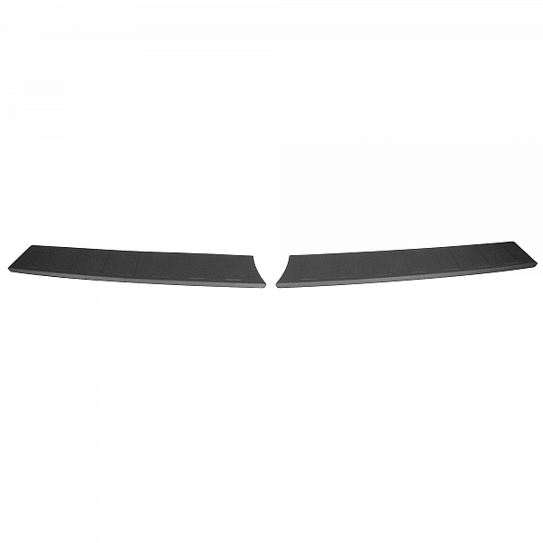 Stainless Steel Rear Bumper Protector Compatible With Opel Mokka II 01.2021-> Rearguard, Tailored Fit Bumper Guard,  Loading Edge Protector- Colour Matte Black Powdercoated Stainless Steel