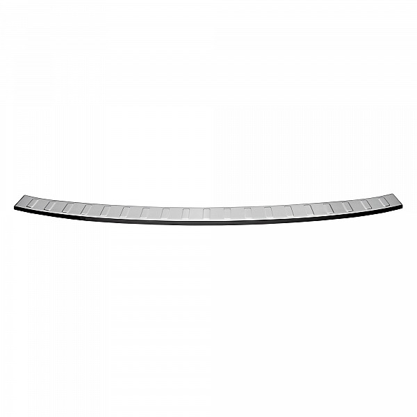 Stainless Steel Rear Bumper Protector Compatible With Jaguar F-Pace 01.2016-> Rearguard, Tailored Fit Bumper Guard,  Loading Edge Protector- Colour Polished Stainless Steel (Chrome)