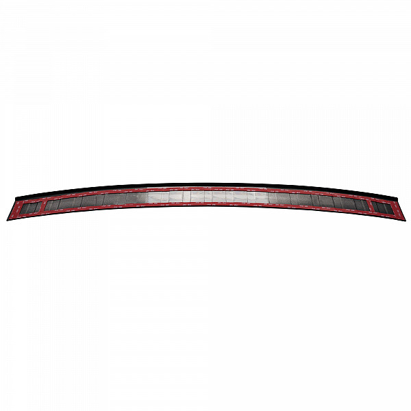 Stainless Steel Rear Bumper Protector Compatible With Audi A4 Avant (Estate) B9 10.2015-> Rearguard, Tailored Fit Bumper Guard,  Loading Edge Protector- Colour Matte Black Powdercoated Stainless Steel