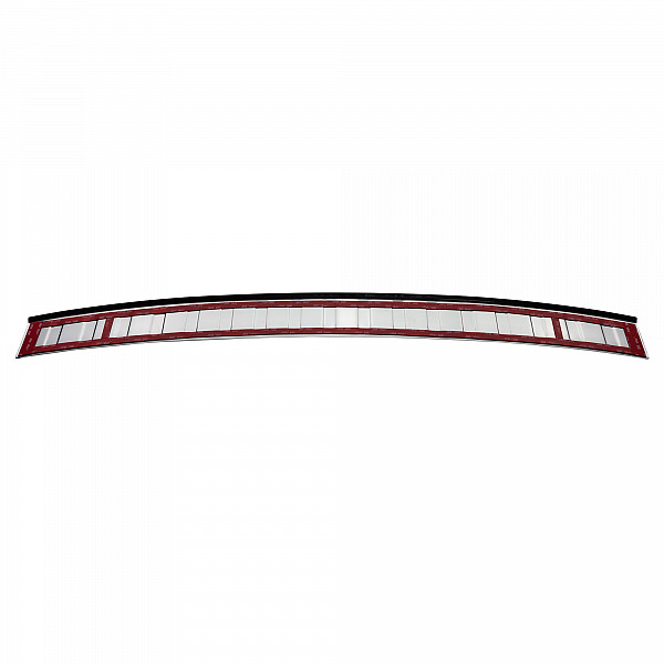 Stainless Steel Rear Bumper Protector Compatible With Audi A4 Avant (Estate) B9 10.2015-> Rearguard, Tailored Fit Bumper Guard,  Loading Edge Protector- Colour Polished Stainless Steel (Chrome)
