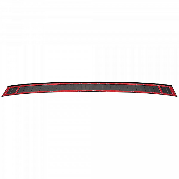 Stainless Steel Rear Bumper Protector Compatible With Volkswagen T-Roc 11.2017-> Rearguard, Tailored Fit Bumper Guard,  Loading Edge Protector- Colour Dark Grey Brushed Stainless Steel